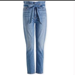 7 For All Mankind Roxanne Paper Bag Waist Skinny Jeans, size 25
